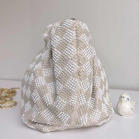 Loeffler Randall Pleated Beaded Clutch - Picture 11 of 16